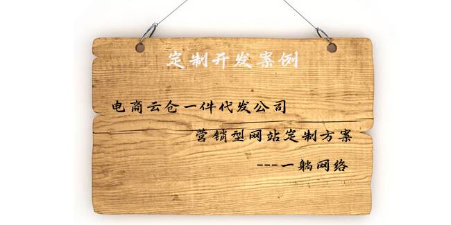 電商云倉一件代發(fā)公司營銷型網(wǎng)站定制方案