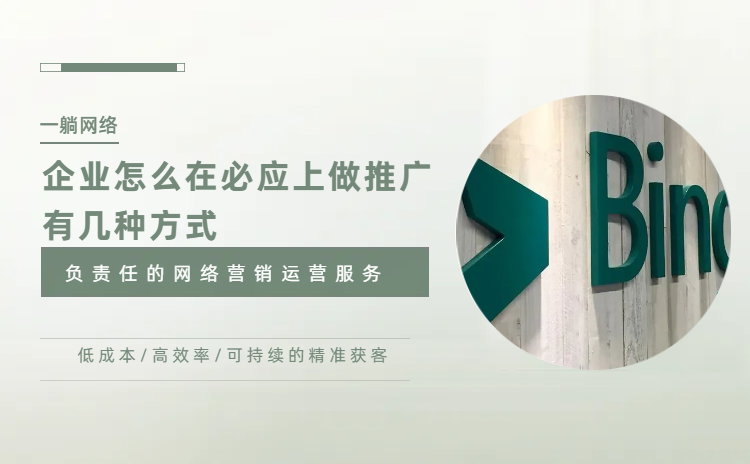 企業(yè)怎么在必應(yīng)上做推廣，有幾種方式